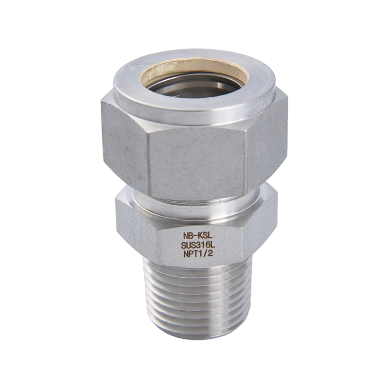 316L Compressio Steel Connexio apta filo externo connector