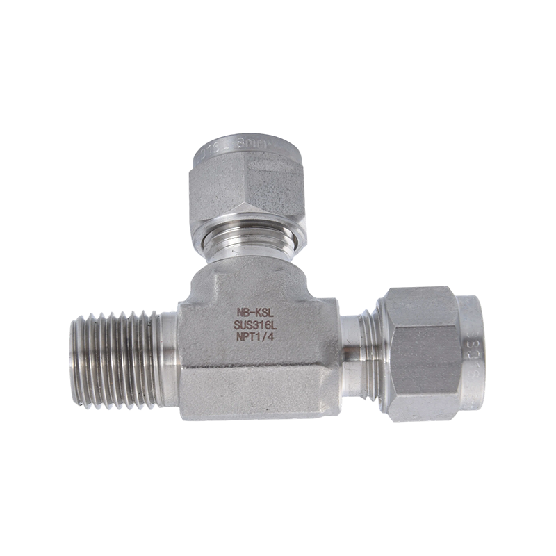 316L Steel Compression conveniens filo externo latus tee